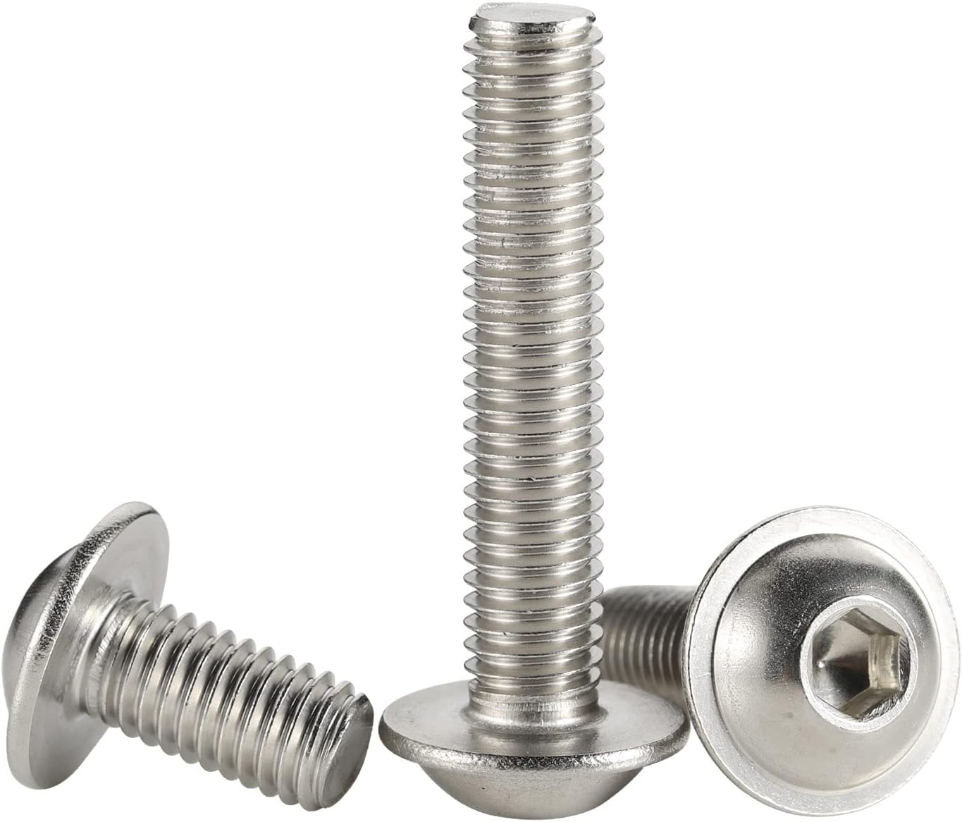 Tornillos cabeza botón acero inox 304 18-8 paquete 20