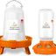 Set comedero bebedero pollitos 1l 1.5l 3 patas ajustables