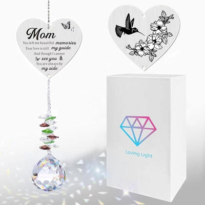 Atrapasoles cristal conmemorativo mamá en el cielo