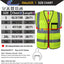 Chaleco seguridad reflectante malla clase 2 con bolsillos