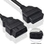 Cable extensión OBD2 5ft/1.5m 16 pin macho hembra negro