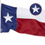 Bandera Texas 3x5ft bordada nailon resistente color vivo