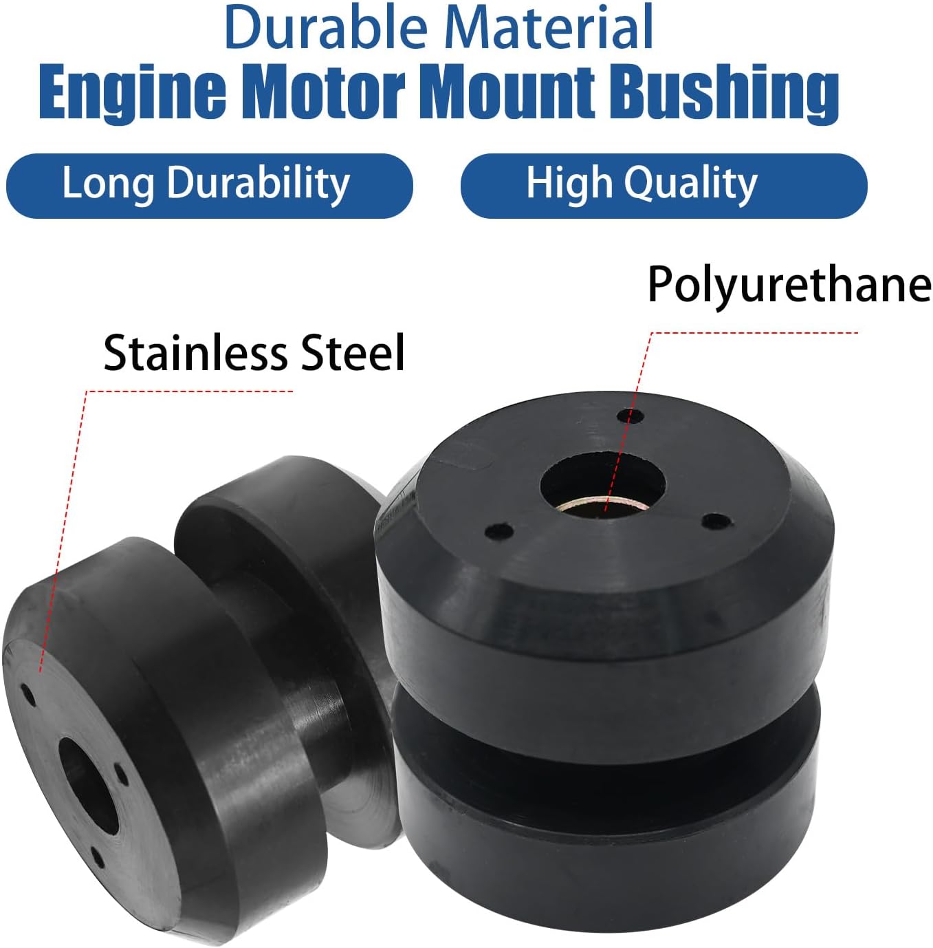 2 Pzas Buje Montaje Motor para Peterbilt 379 CB2203-72