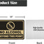 2 Letreros Advertencia Aluminio 10x7" Resistente UV