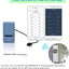 Termómetro inalámbrico LCD con sensor humedad ℃/℉