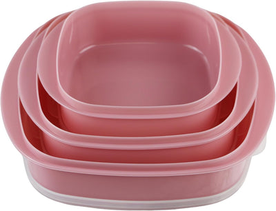 Recipientes anidables microondas set 3 herméticos sin BPA
