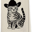 Toallas de cocina de gato vaquero occidental, regalo para amantes de gatos