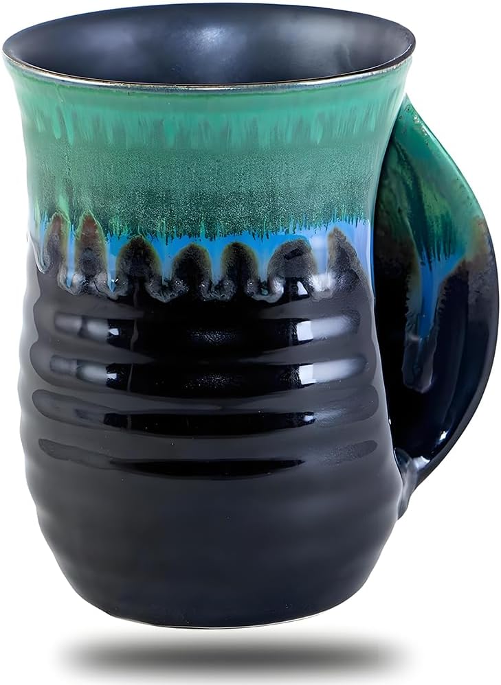 Taza calentadora 16oz cerámica hecha a mano