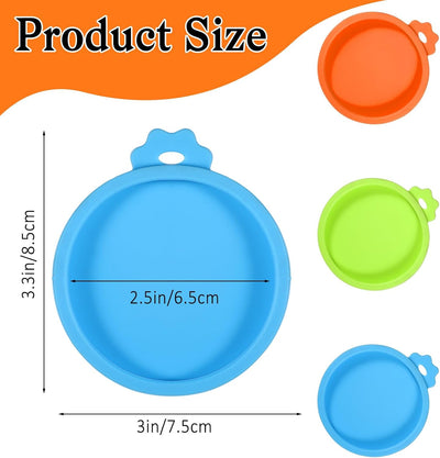 3 Pzas Tapas Silicona para Latas Comida Gato 3oz