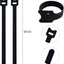 100 Pzas Bridas Negras 8pulg Correas Cable Ajustables