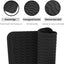 Tapete silicona secado platos 12x16pulg negro