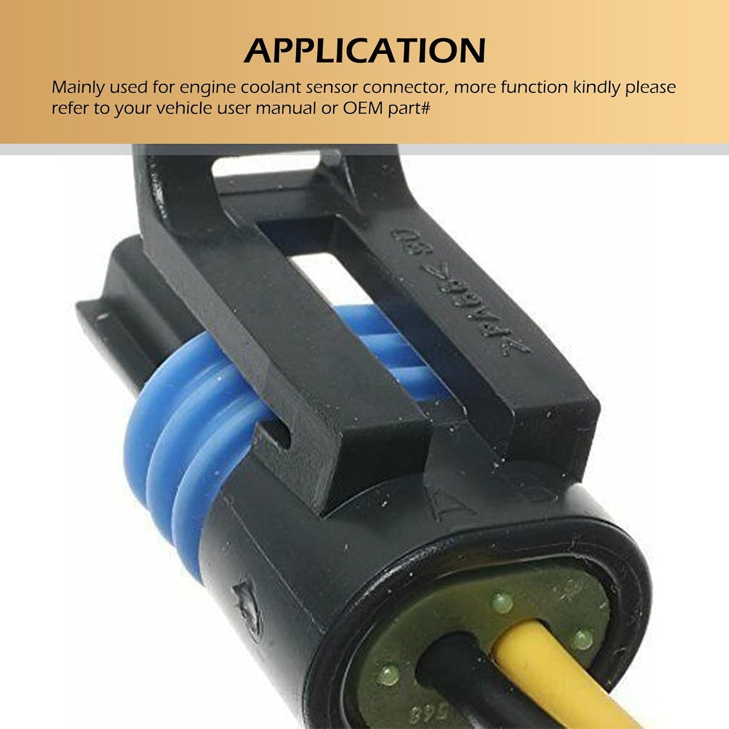 2 Conectores PT2386 para sensor temp refrigerante y faros