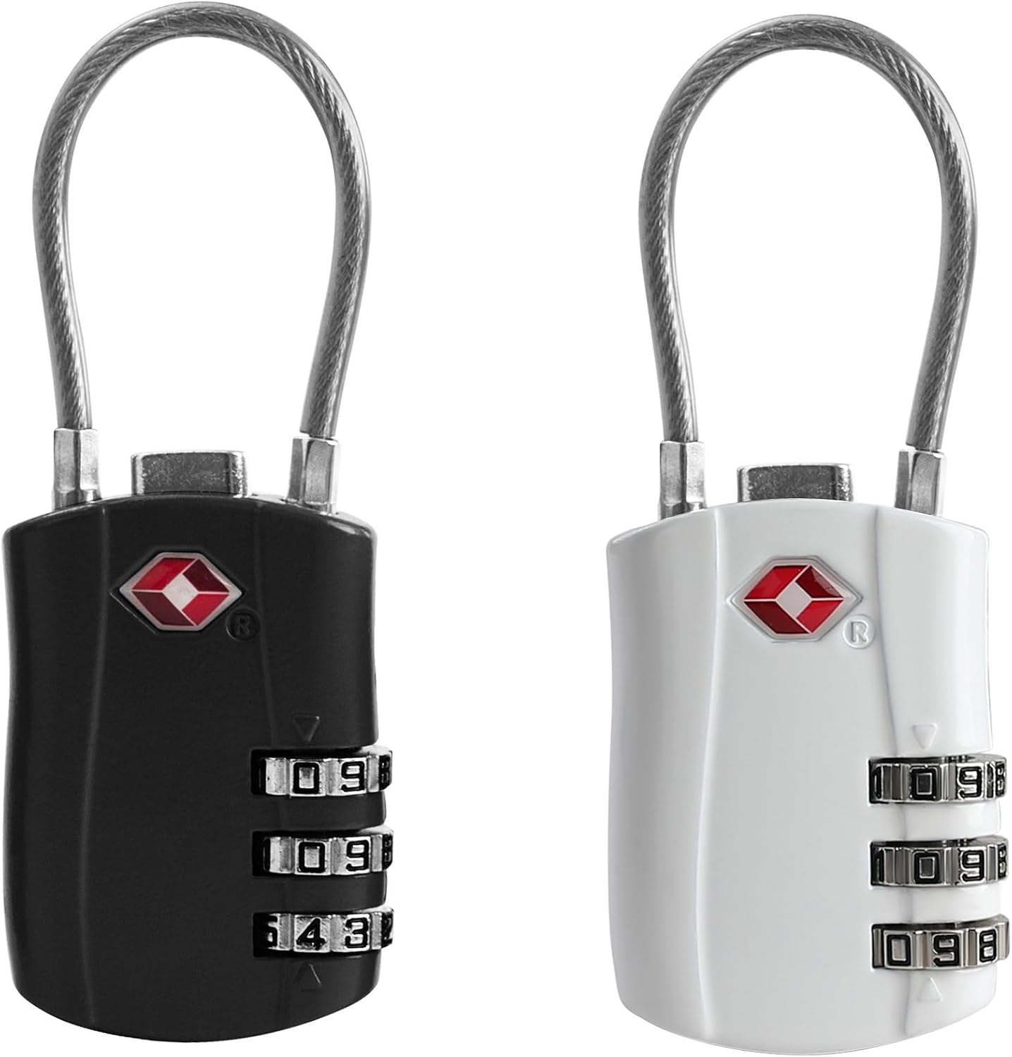 Candado TSA combinación con cable para maleta y bolsa
