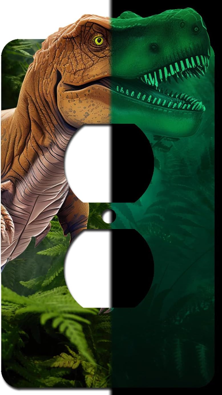 Placa decorativa T-Rex con cubierta acrílica