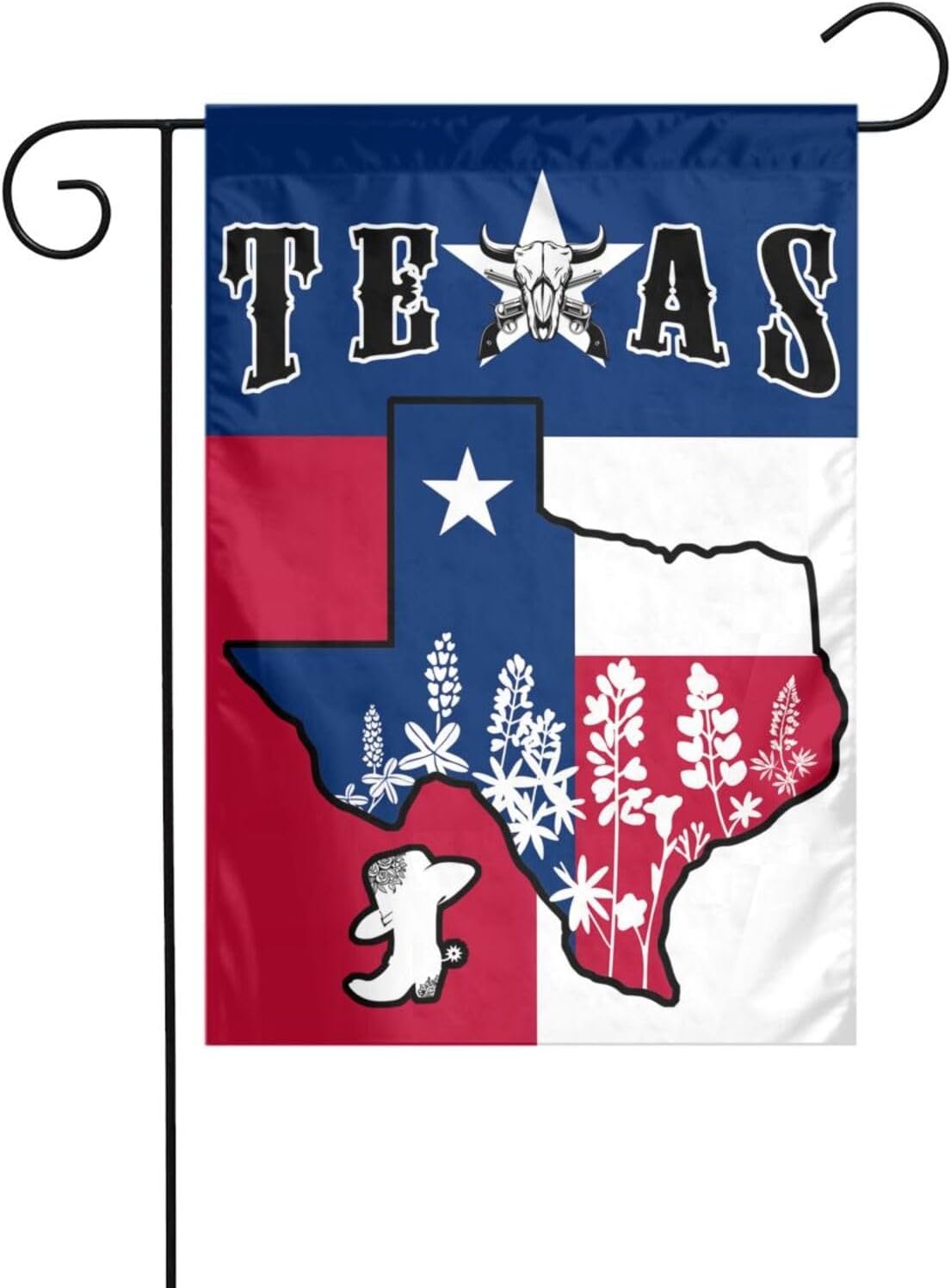 Bandera Texas 12x18pulg doble cara jardín decoración