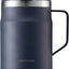Taza acero inox 18/8 doble pared 16oz azul marino
