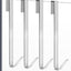 4 Ganchos puerta ducha 10pulg acero inox sin perforaciones