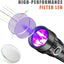 Linterna UV 395nm 10W 2 modos detector orina mascotas