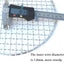 Rejilla acero inox 7 pulg alambre cruzado barbacoa horno