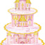Soporte cupcakes princesa 3 niveles decoración fiesta cumpleaños