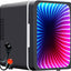 Mini nevera portátil con luz LED puerta espejo 6 latas