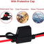 2 Cables Terminal Anillo 6ft SAE Junta Tórica 10A