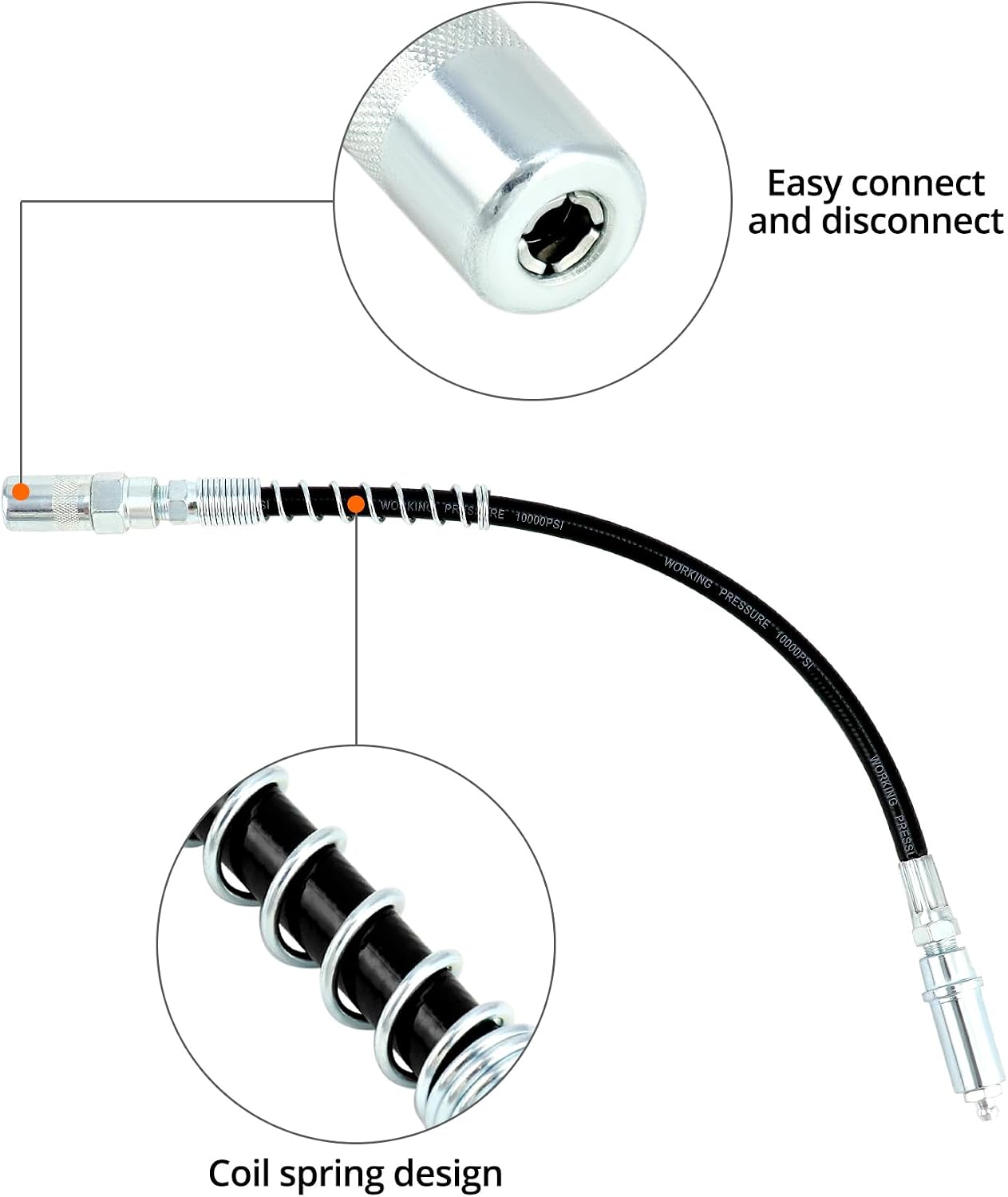 Set 9 puntas engrase kit acoplador grasa universal