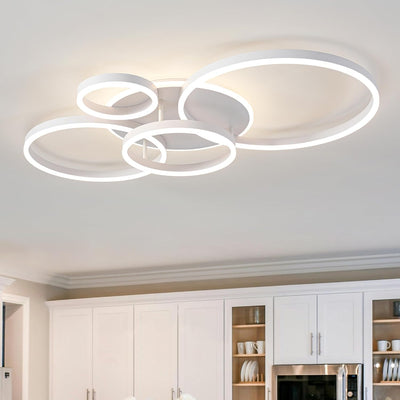 Lámpara techo LED 5 luces regulables con control remoto