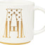 Taza cerámica monograma diseño 4 de julio 15oz
