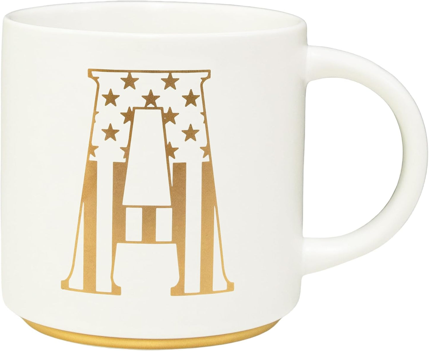 Taza cerámica monograma diseño 4 de julio 15oz