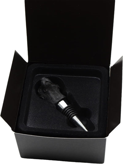 Tapón botella vino perro regalo navidad color negro