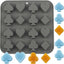 Moldes de silicona para dulces y chocolate con 16 cavidades