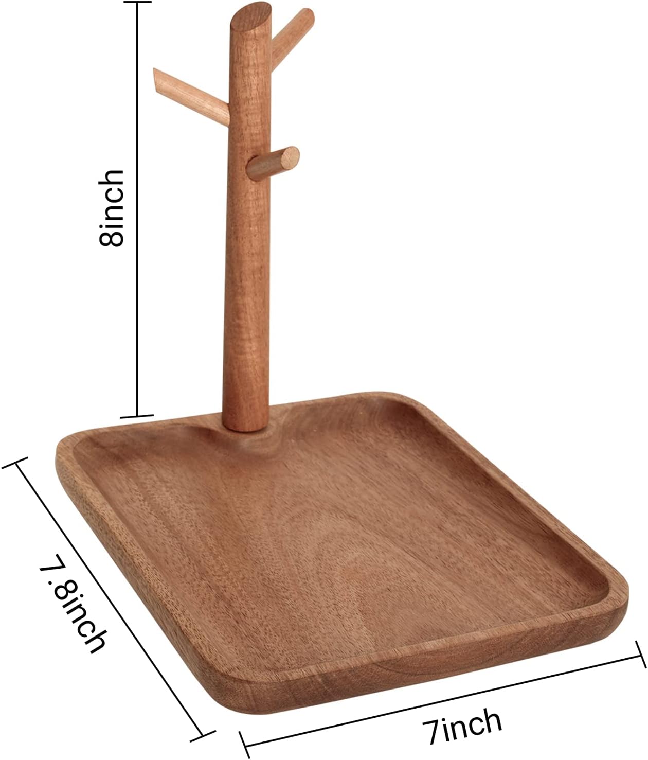 Organiz. llaves madera 3 niveles para anillos cartera