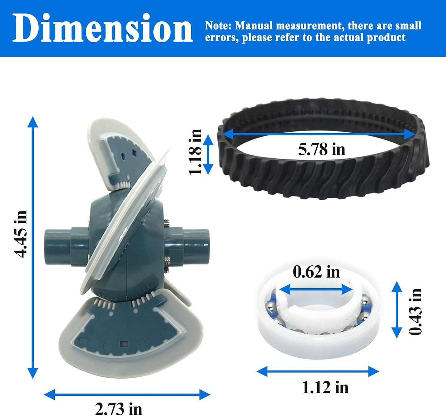 Kit completo para limpiador piscina MX6 y MX8 Serie