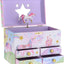 Joyero musical unicornio 4 cajones para niñas