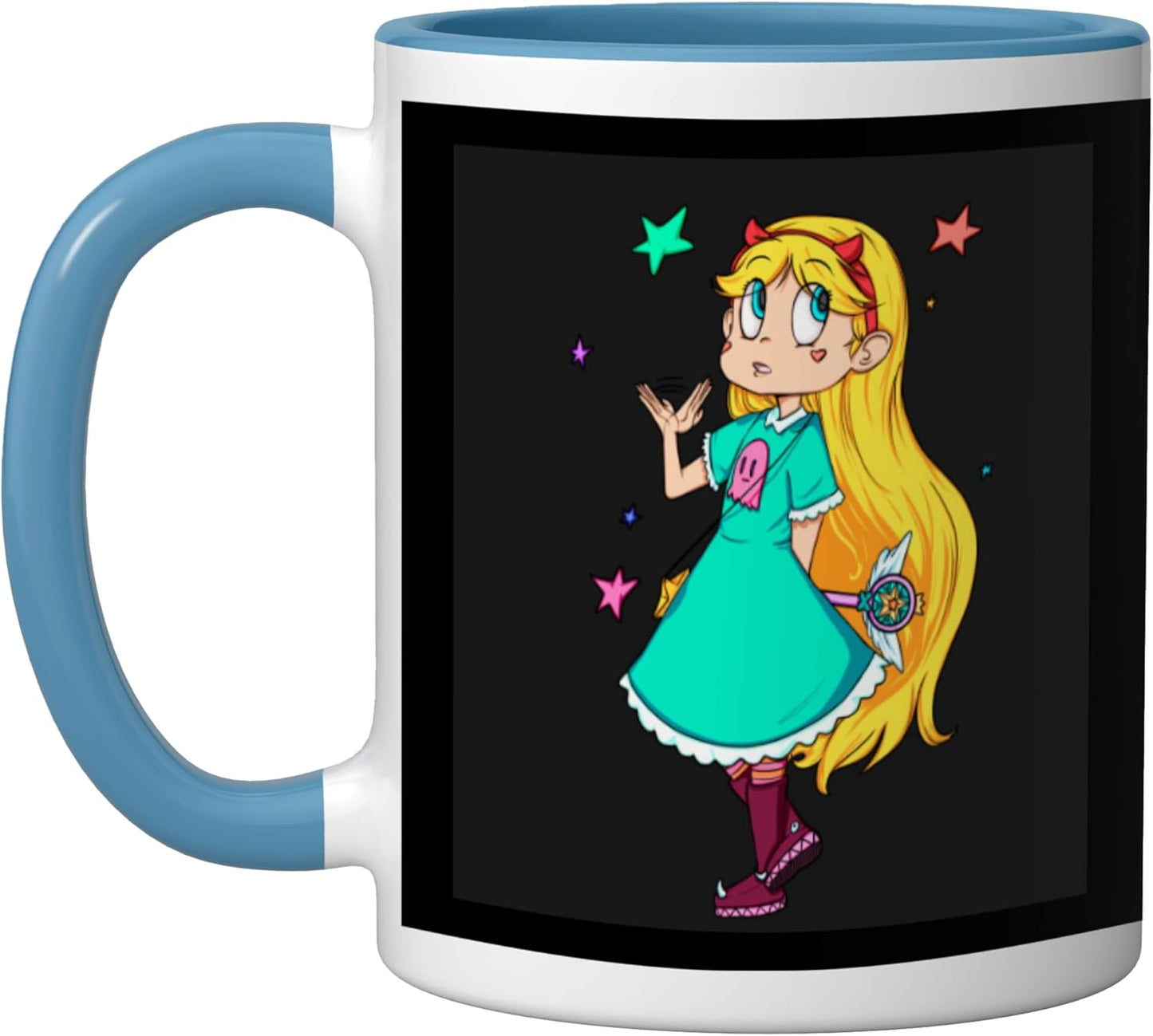 Taza Cerámica Star vs the Forces de Evil Azul/Blanco