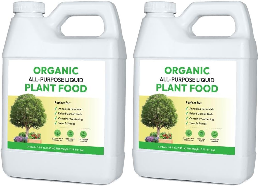 Alimento liquido organico multiusos para plantas exteriores