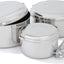 Set ollas camping acero inox