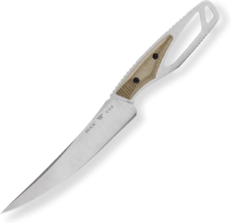 Cuchillo caza hoja fija S35VN mango Micarta con funda