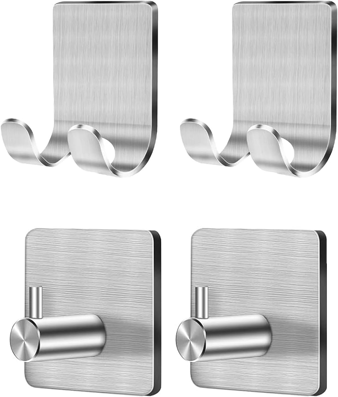4 Pack Ganchos Ducha Autoadhesivo Soporte Afeitadora Baño