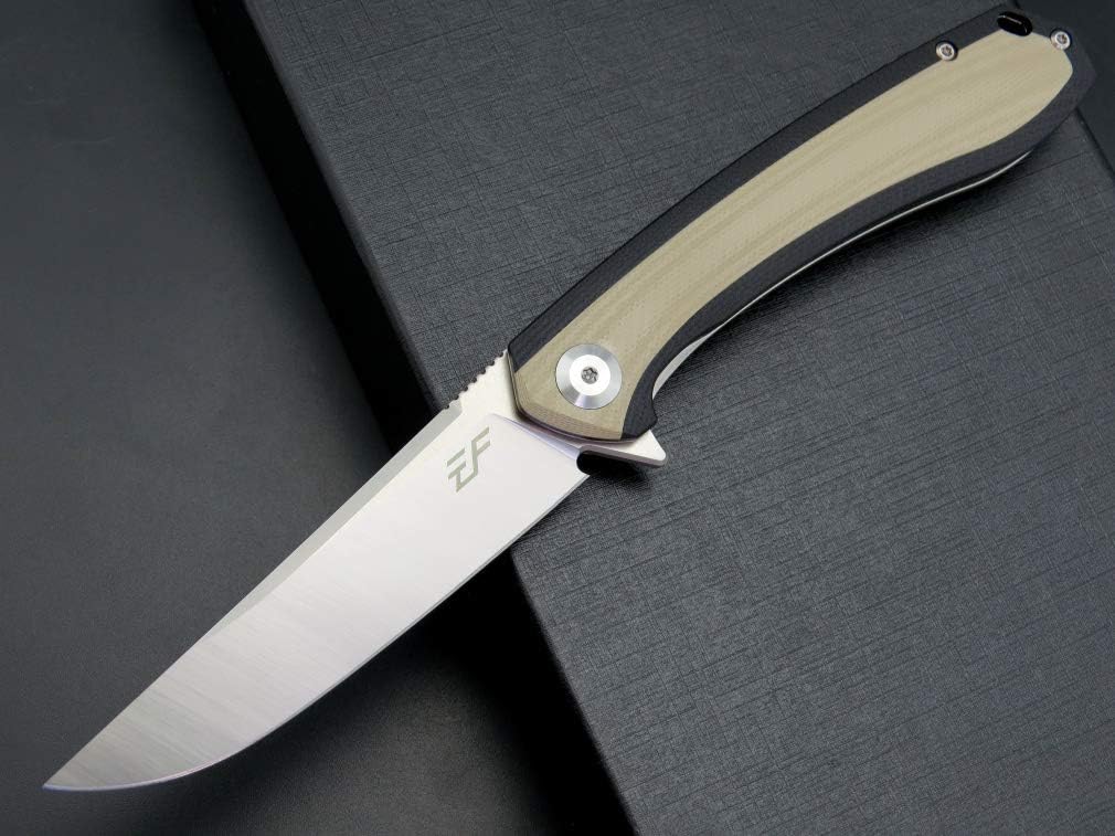 Cuchillo plegable EDC D2 asa G10 camping