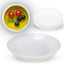 Set 4 platos cerámica blanca 4pulg para aceite suculentas