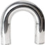 Tubo escape 180 grados 76mm aluminio admisión 3"