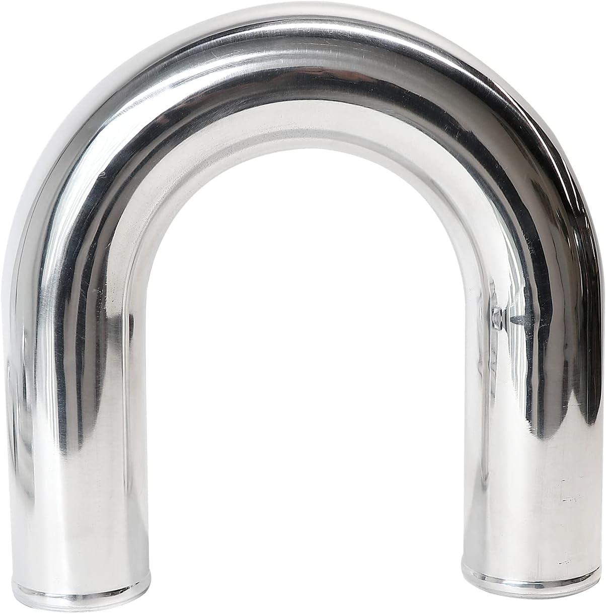 Tubo escape 180 grados 76mm aluminio admisión 3"