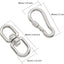 2 Ganchos Giratorios Acero Inox M8 Amarre Marino