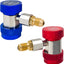 2 Adaptadores Acoplamiento R134a 1/4" Conectores Ajustables