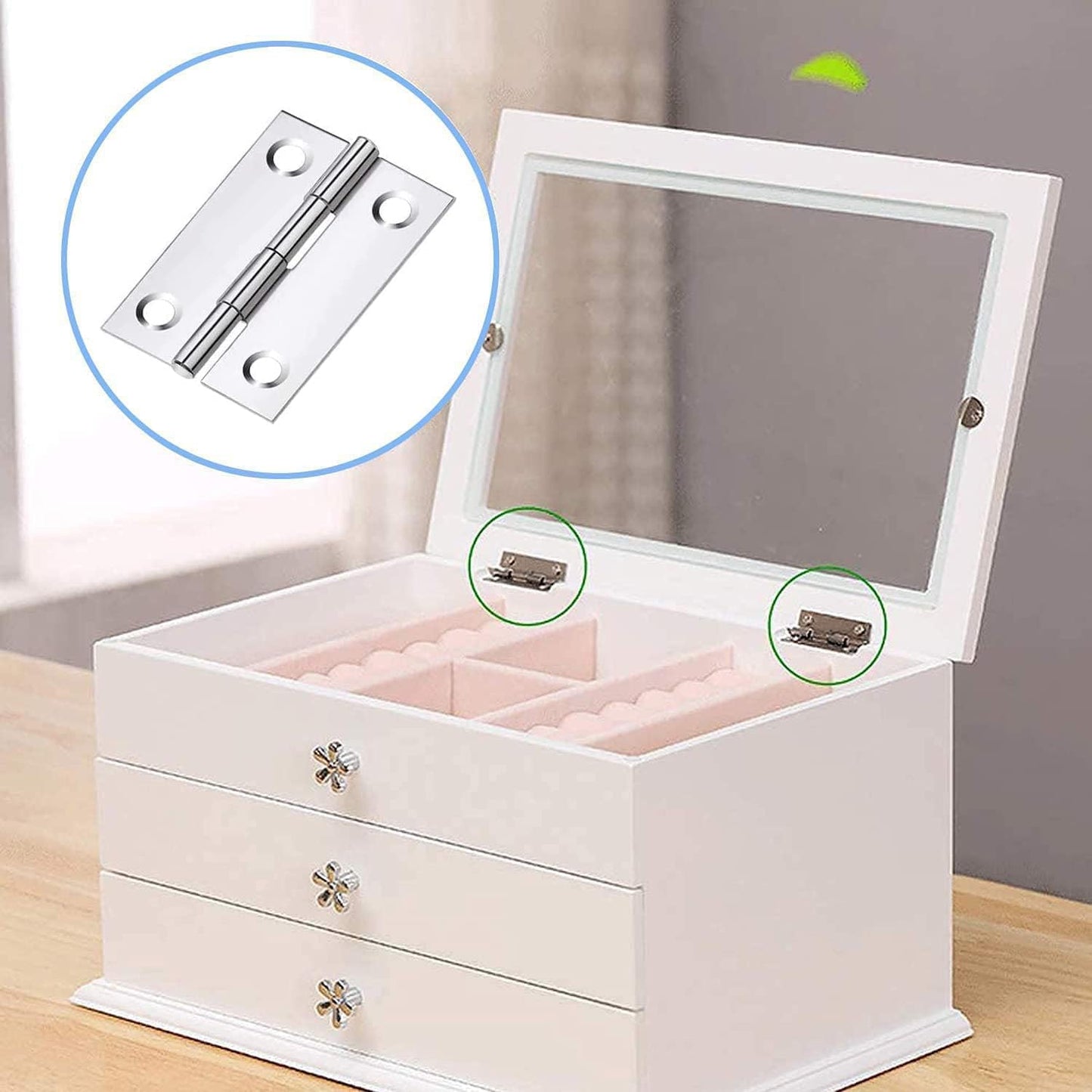 Armario plegable acero inox bisagras 1.5pulg 10uds