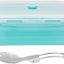Recipientes silicón 40.6oz plegables camping cocina