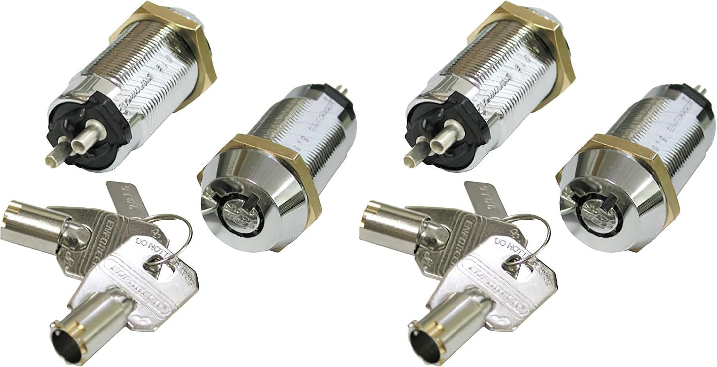 Pack 2 interruptores tubulares bloqueo llave on-off