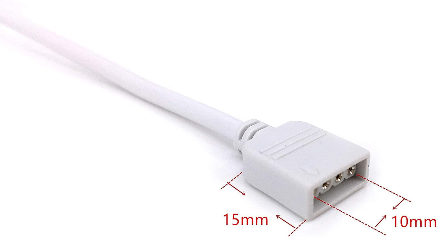 15 Pzas Cable RGB 1.0pie conector LED para tira luz SMDRGB